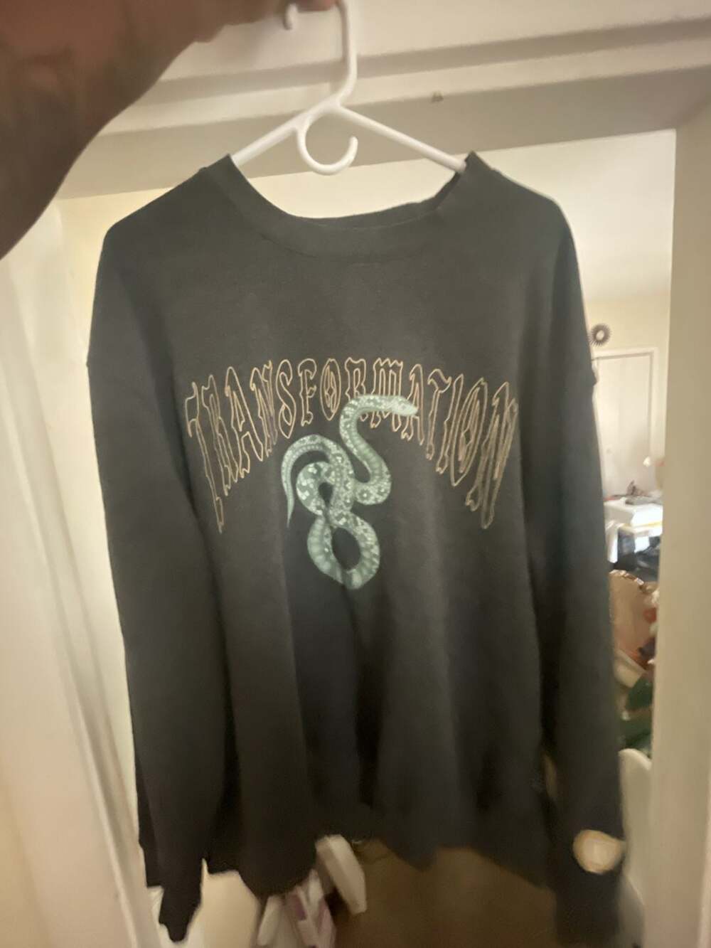 Trademark Brooklyn  Co. Transformation Snake Graphic Crewneck sweatshirt